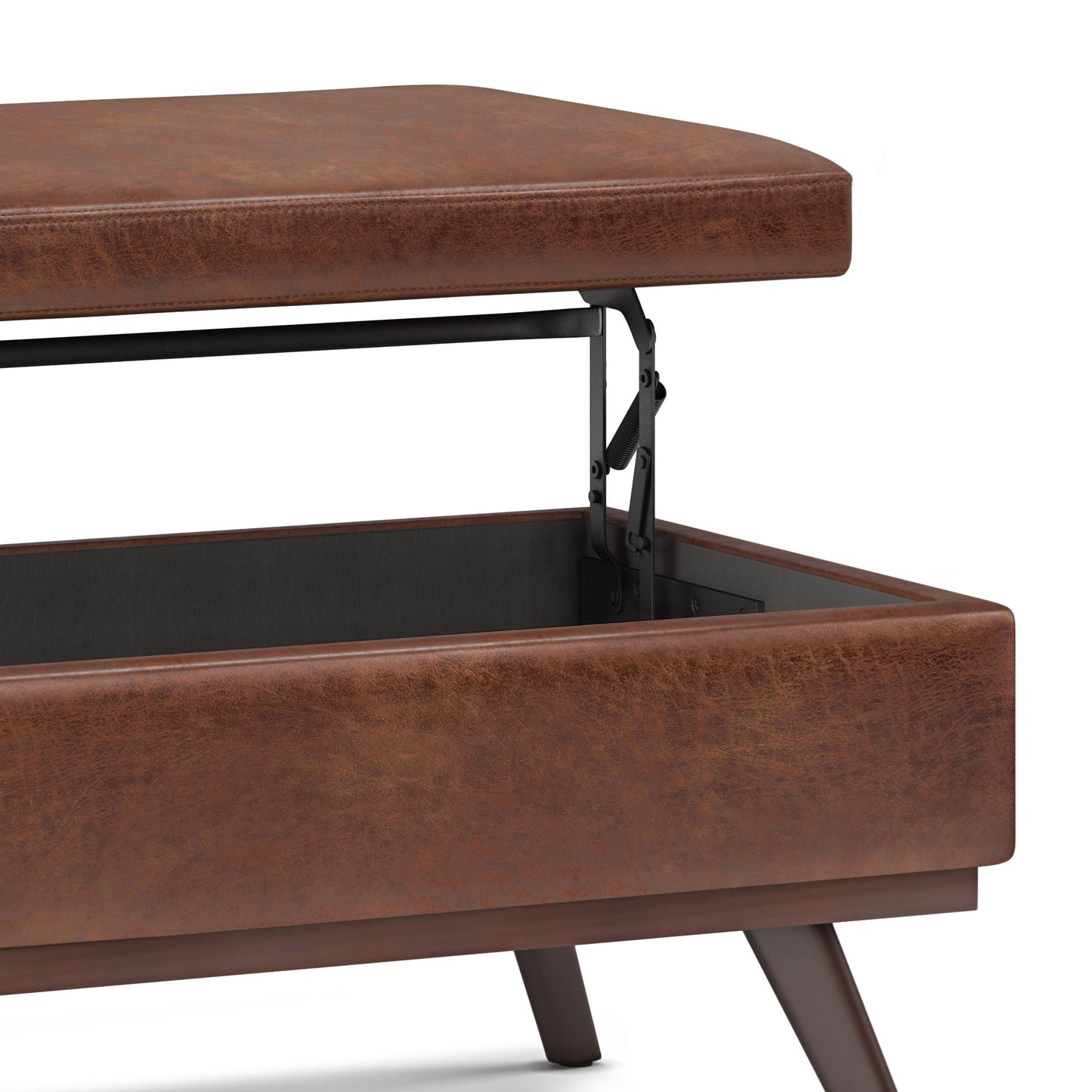 Owen 42 Inch Wide Lift Top Large Coffee Table Storage Ottoman