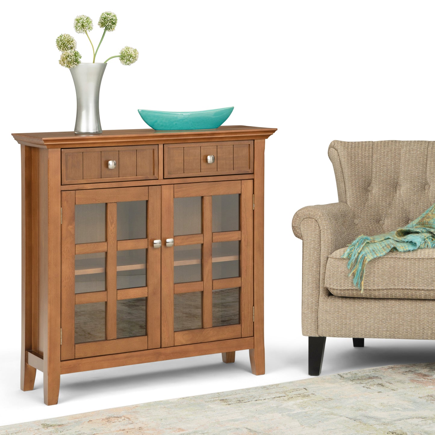 Acadian Entryway Storage Cabinet - Light Golden