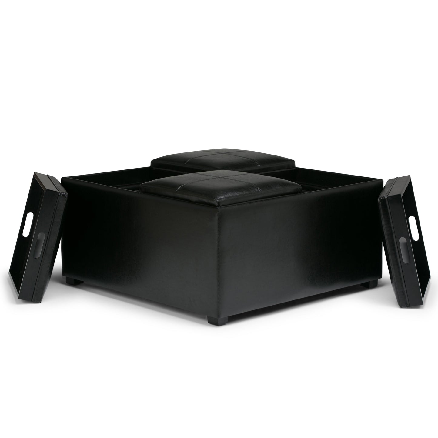 Avalon Square Coffee Table Storage Ottoman