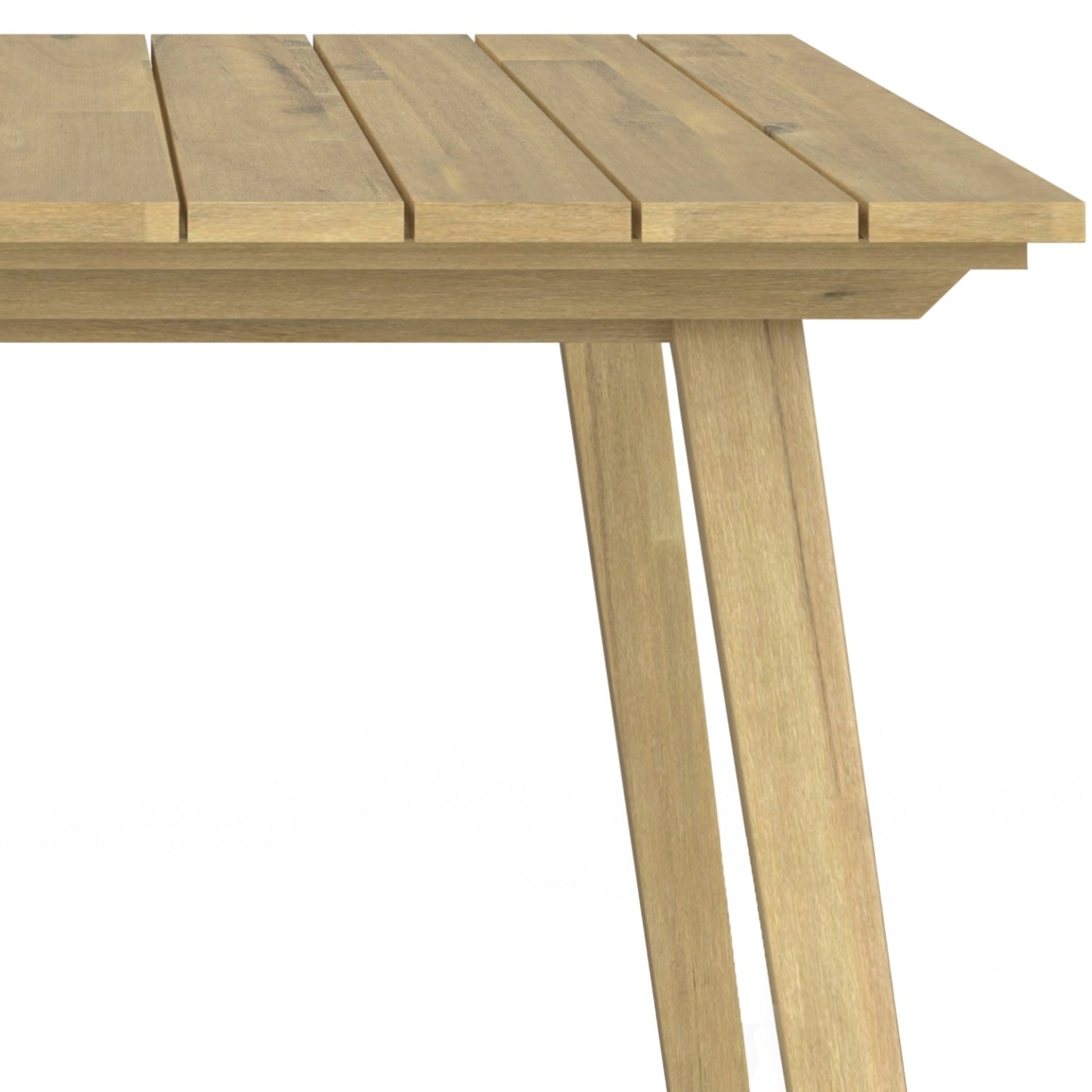 Kona Outdoor Dining Table - Light Teak