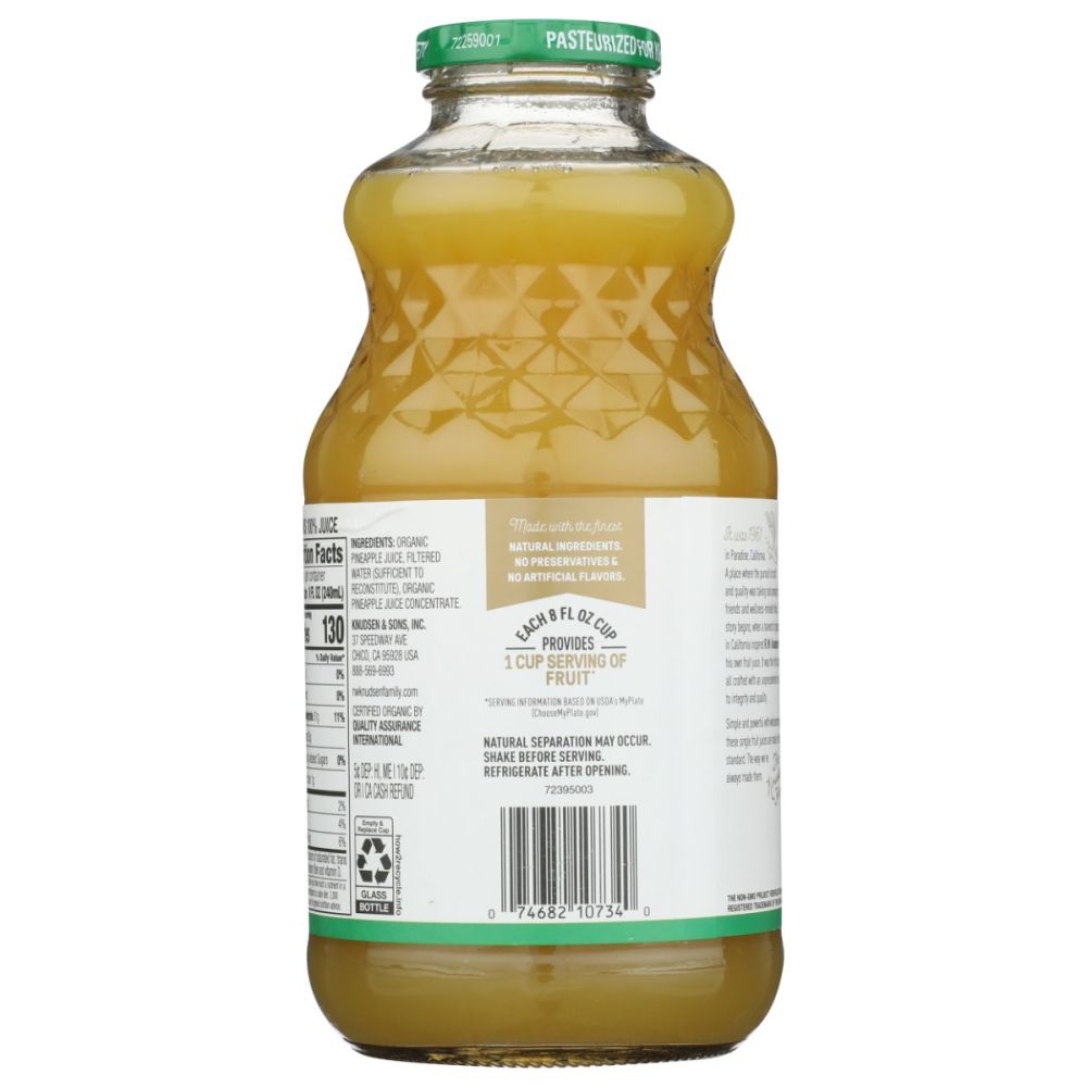 KNUDSEN: Organic Pineapple Juice, 32 fo