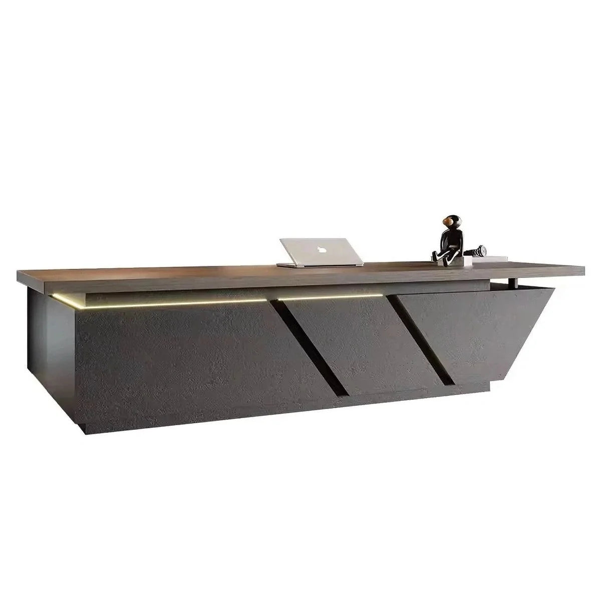 Maverick · Standing L-Shaped Executive Desk, Adjustable Height