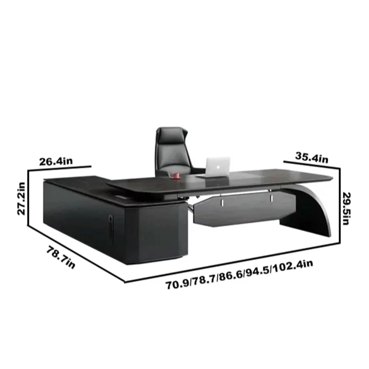 Ventura · Modern L-Shaped Executive Desk