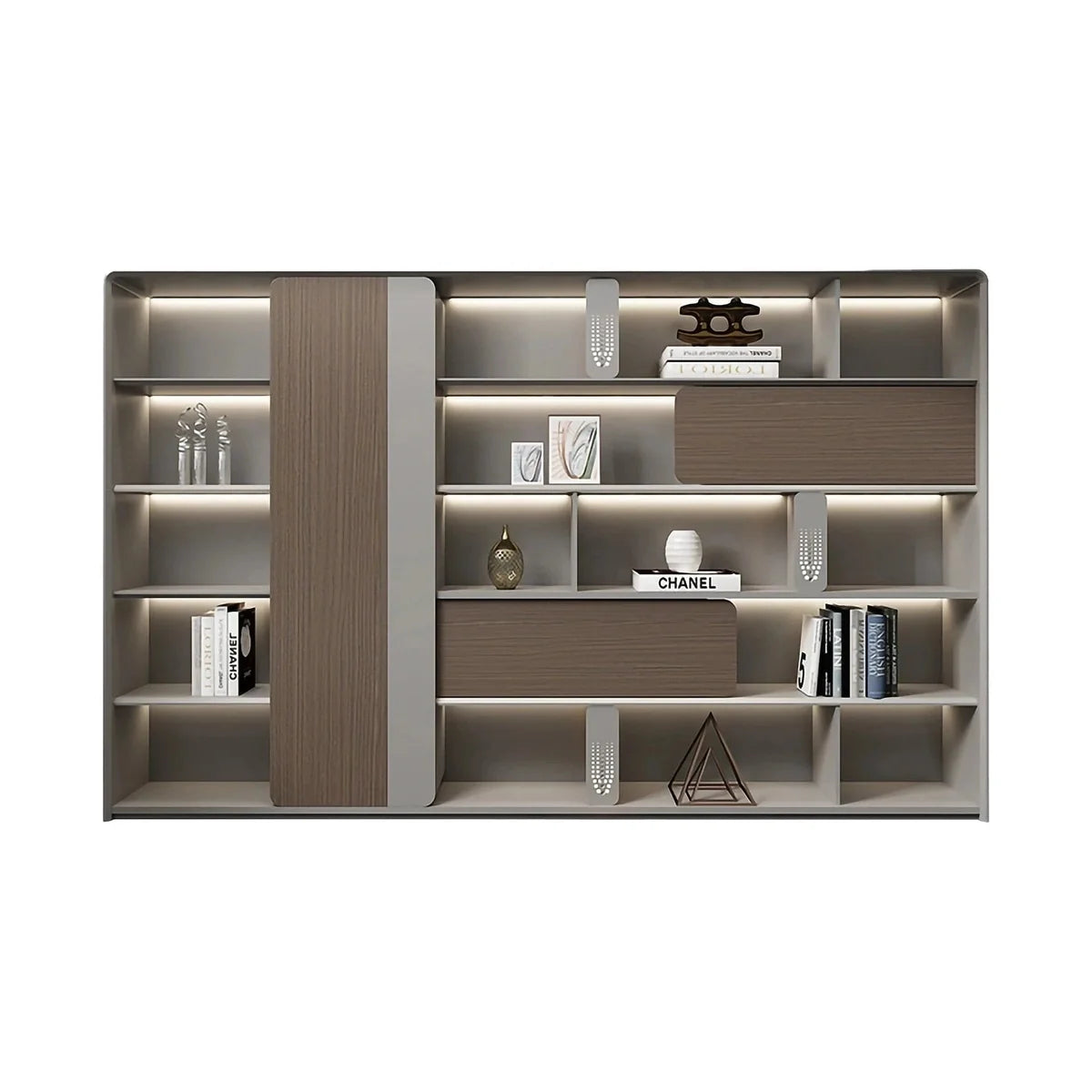 Keswick · Office Shelves w/ Lighting & Storage