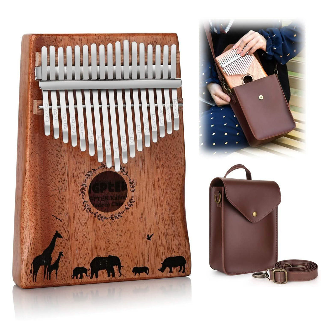 Kalimba 17キー親指ピアノ チューニングハンマー＆バッグ付き