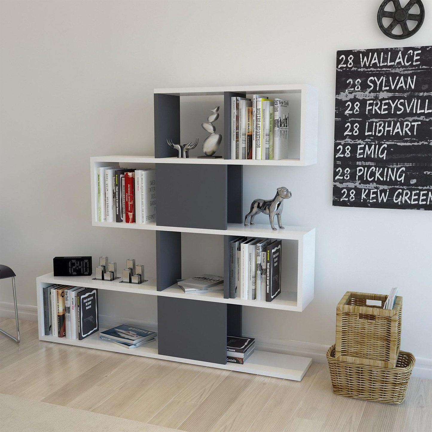 Karlin 43" Tall Accent Bookcase