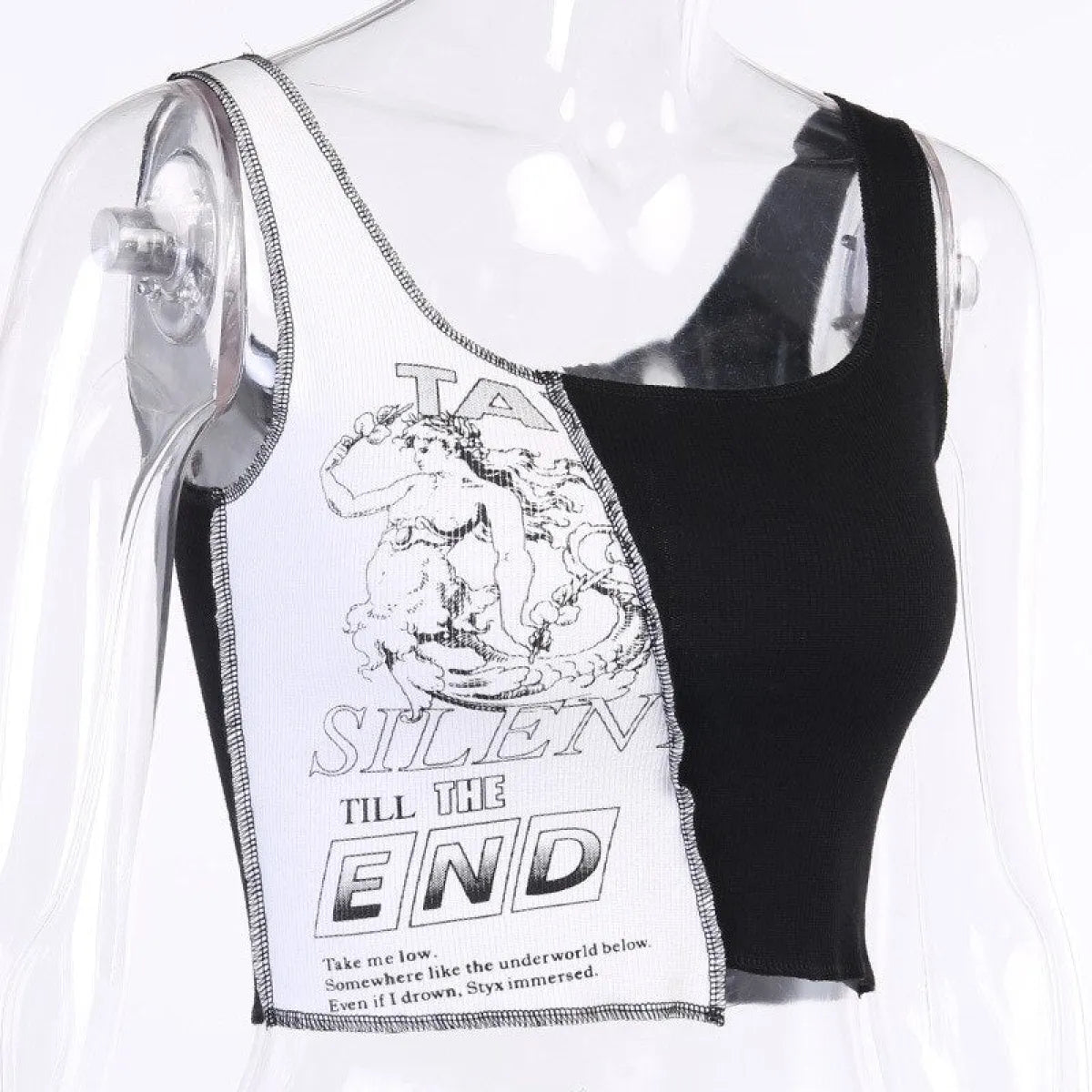 Silent Till The End Crop Top