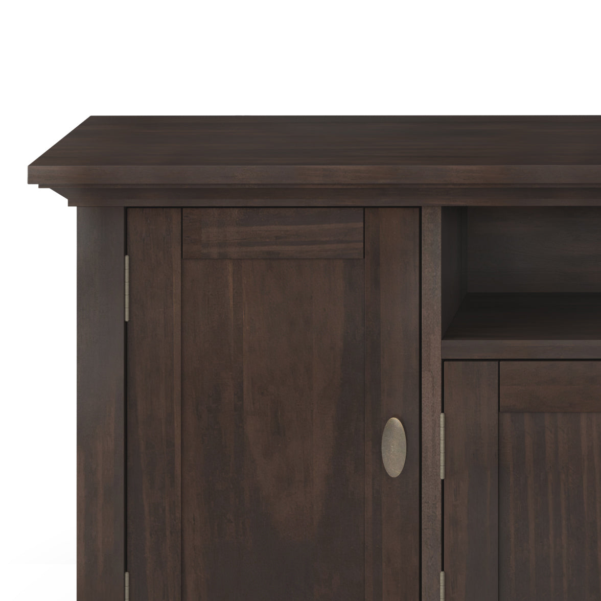 Redmond 72 Inch Wide Solid Wood TV Stand in Brunette