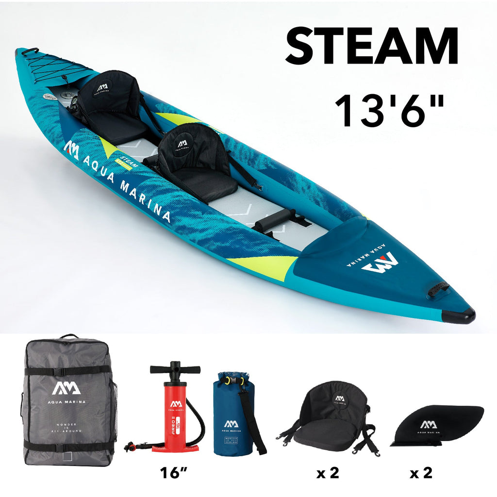 Aqua Marina STEAM 13'6" Inflatable Versatile/Whitewater Kayak