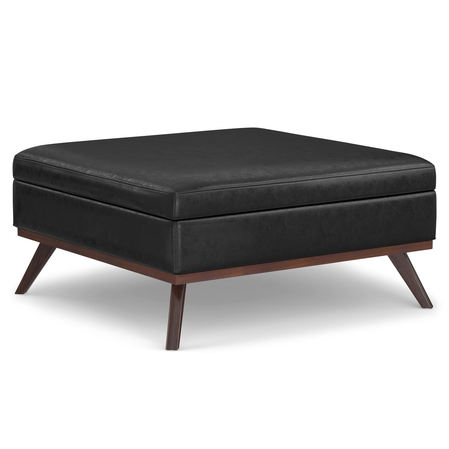 Owen 40 Inch Wide XL Square Coffee Table Storage Ottoman