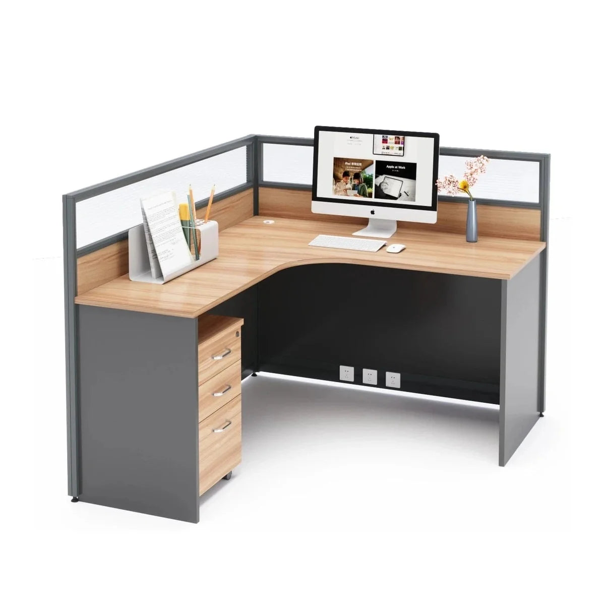 Renvik · L-Shaped Cubicle Workstation