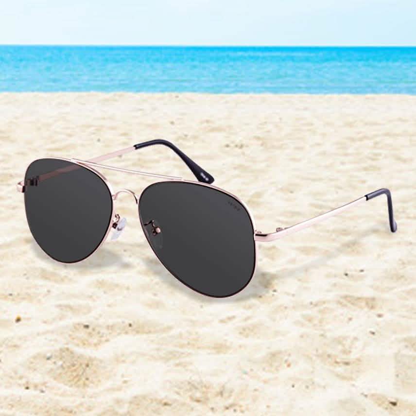 Lunettes de soleil aviateur Kensie Carissa pour femme en métal brillant
