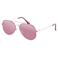 Lunettes de soleil aviateur Kensie Carissa pour femme en métal brillant