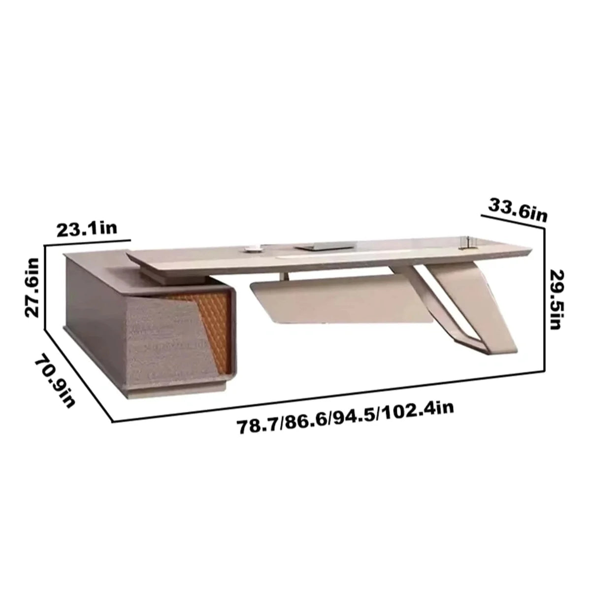 Seguin · Modern L-Shaped Executive Desk