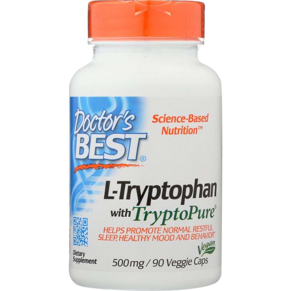 DOCTOR'S BEST: L Tryptophan With Tryptopure 500Mg, 90 vc