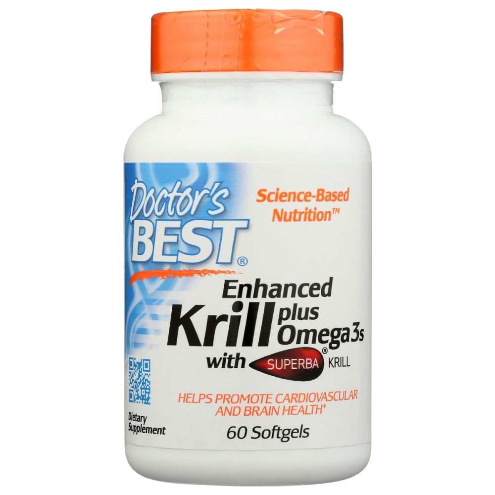 DOCTOR'S BEST: Krill Plus Omega3s - Antarctic Krill Oil with DHA & EPA