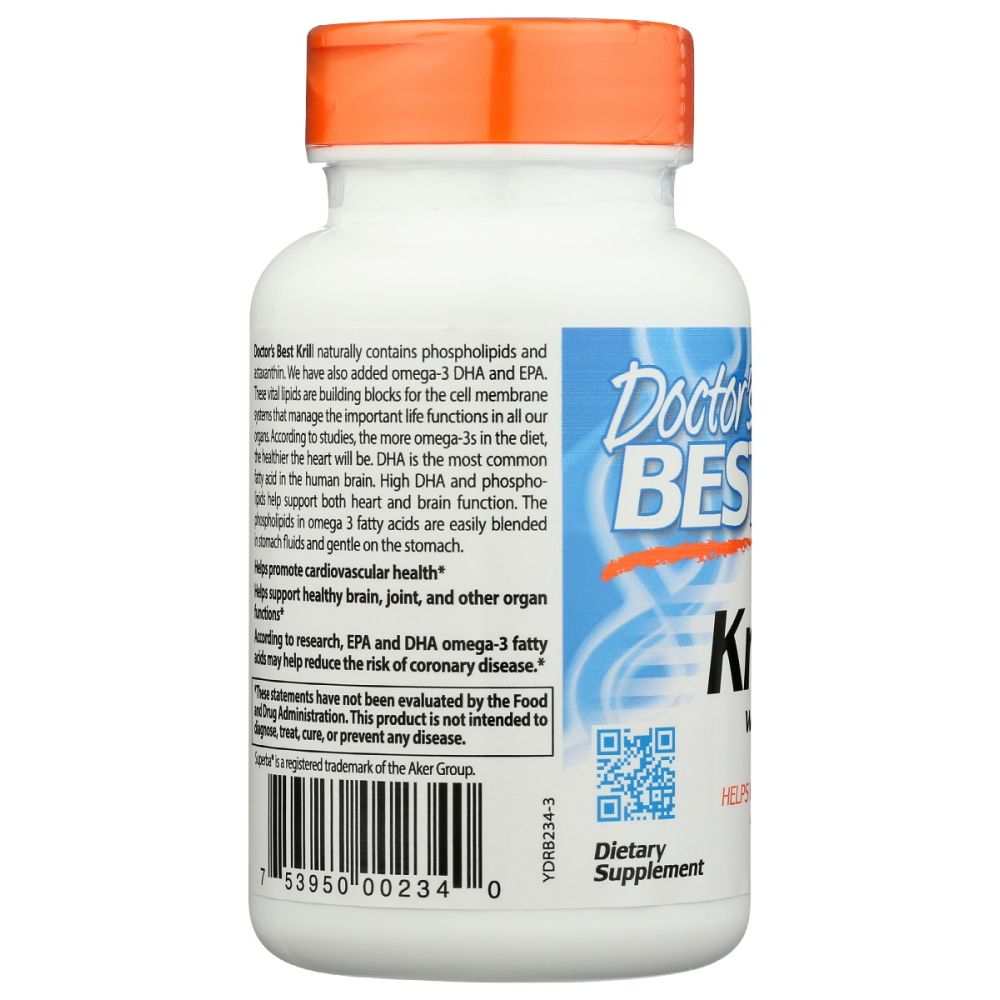 DOCTOR'S BEST: Krill Plus Omega3s - Antarctic Krill Oil with DHA & EPA