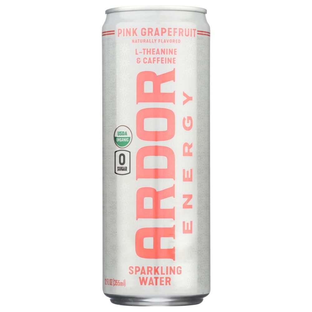 ARDOR ORGANIC INC: Pink Grapefruit Sparkling Water, 12 fo