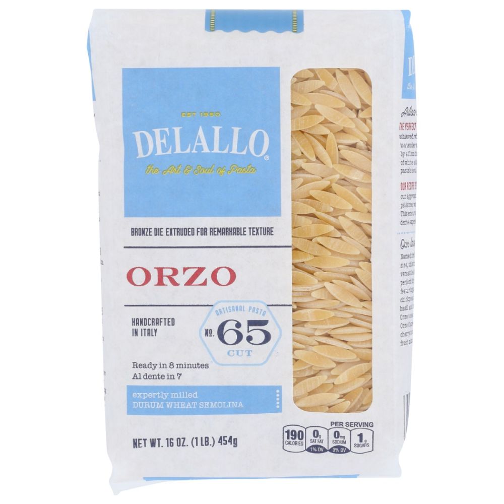 DELALLO: Orzo No. 65 Pasta, 16 oz