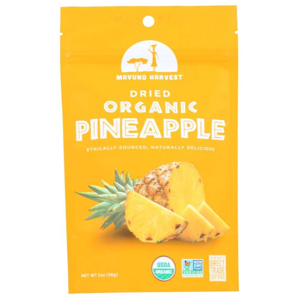 MAVUNO HARVEST: Dried Fruit Organic Pineapple, 2 oz