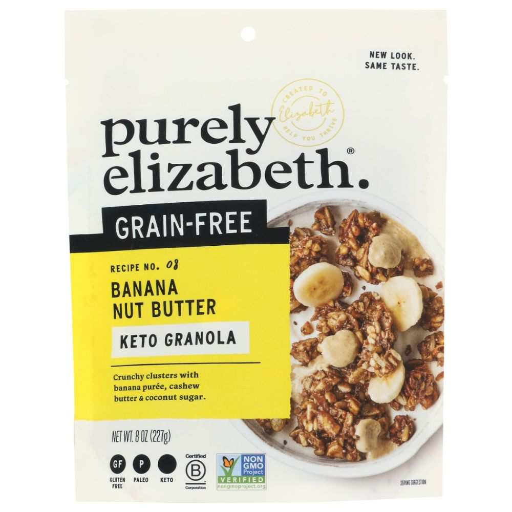 PURELY ELIZABETH: Granola Grain Free Banana Nut Butter, 8 oz