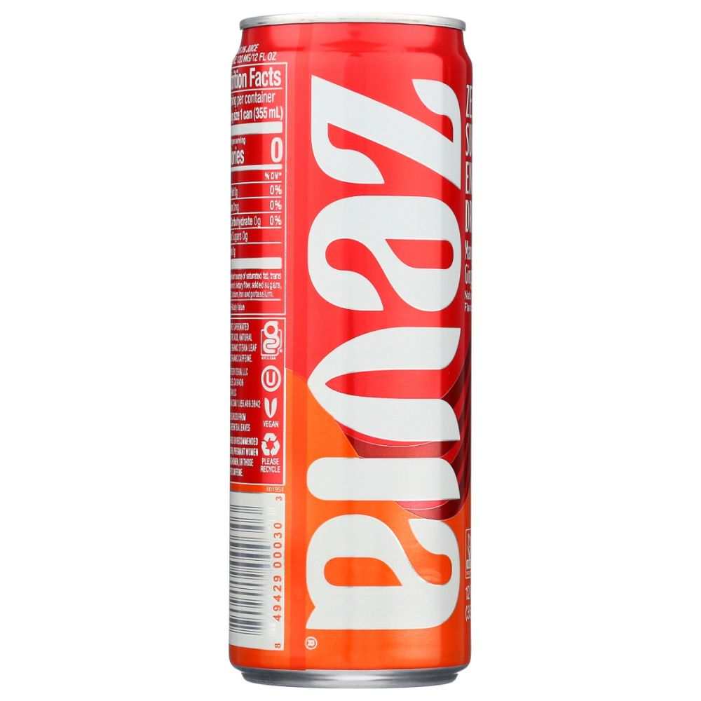 Zevia Mango Ginger - Zero Calorie Energy Drink for All-Day PowerZevia Mango Ginger - Zero Calorie Energy Drink for All-Day Power