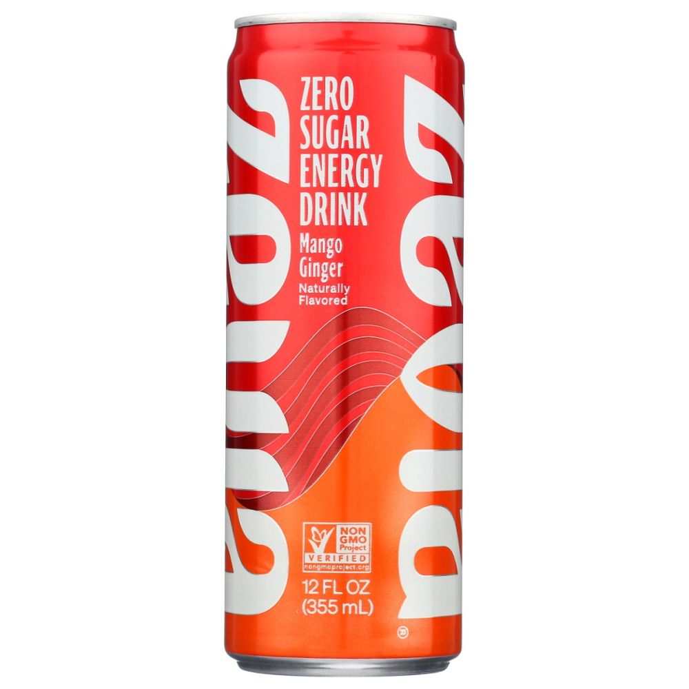 Zevia Mango Ginger - Zero Calorie Energy Drink for All-Day PowerZevia Mango Ginger - Zero Calorie Energy Drink for All-Day Power