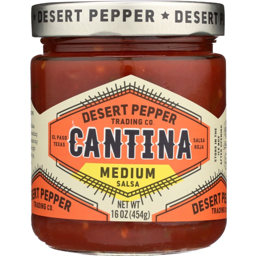 DESERT PEPPER: Salsa Cantina Medium Red, 16 oz