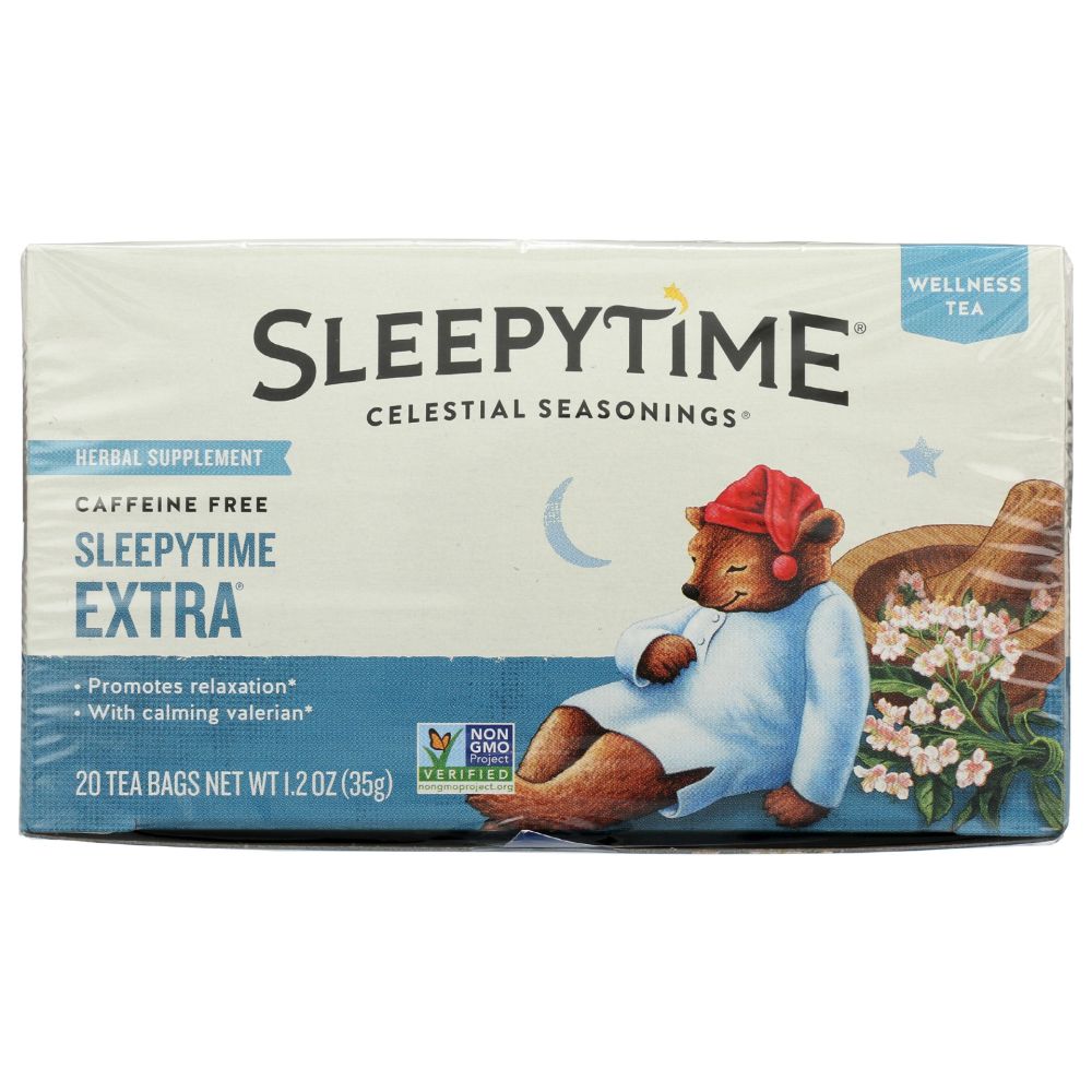 CELESTIAL SEASONINGS: Sleepytime Extra Wellness Herbal Tea, 20 Tea Bags