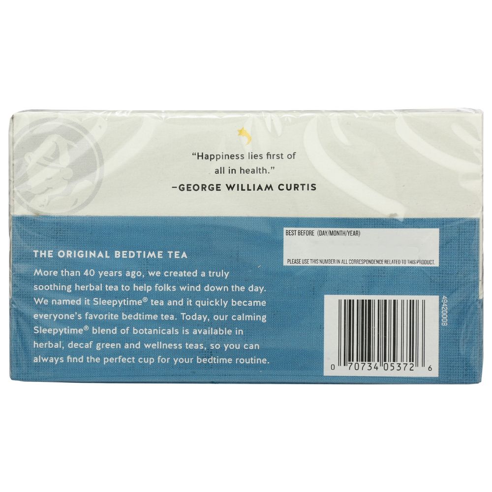 CELESTIAL SEASONINGS: Sleepytime Extra Wellness Herbal Tea, 20 Tea Bags