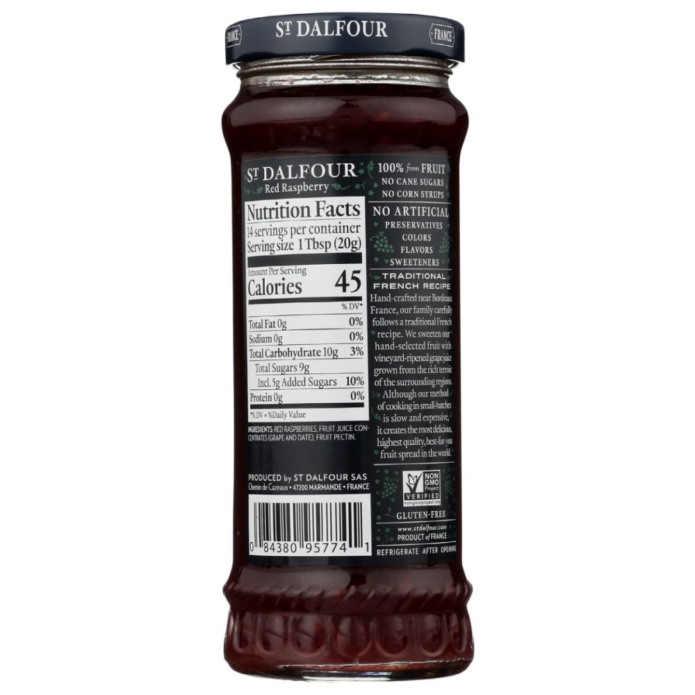 ST DALFOUR: Red Raspberry, 10 oz