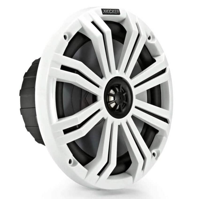 Kicker Pair 45KM84L 8" 600 Watt Marine Boat Waterproof Speakers (Refurbished)