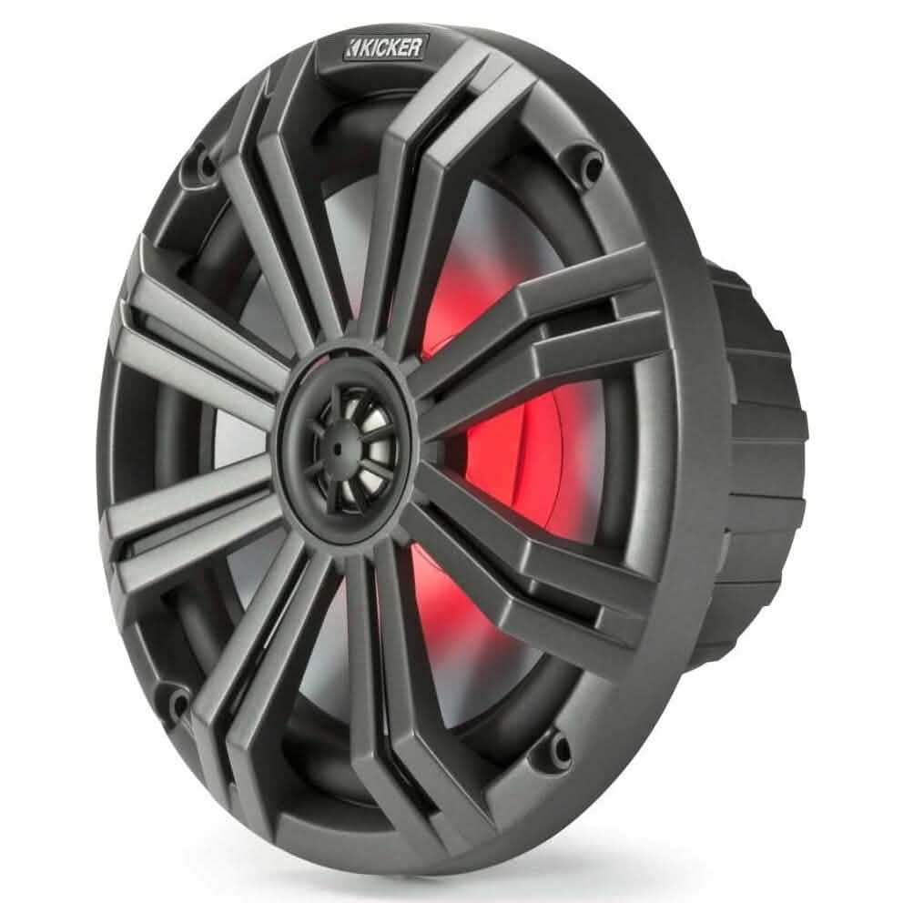Kicker Pair 45KM84L 8" 600 Watt Marine Boat Waterproof Speakers (Refurbished)