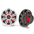 KICKER Pair 45KM84L 8" 600 Watt Marine Boat Waterproof Speakers w/LED's KM8  (Refurbished)