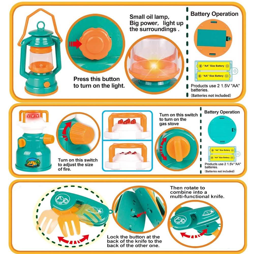 Ensemble de jouets Tente de camping pour enfant