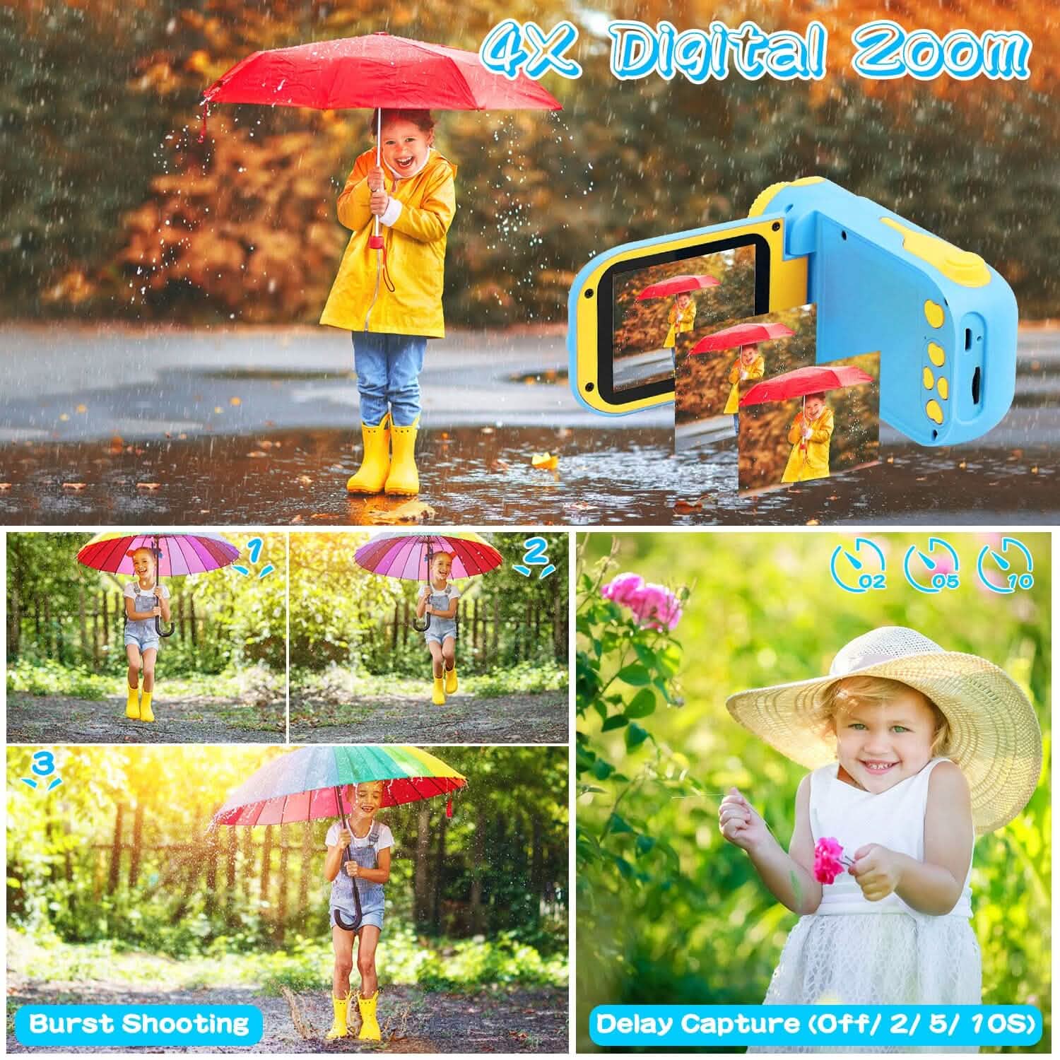 Appareil photo numérique pour enfants Caméra vidéo pour enfants