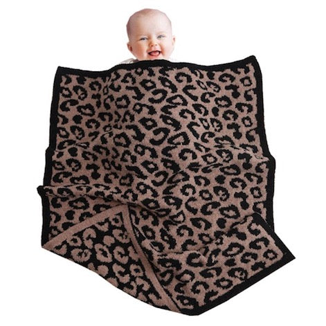 Kids Leopard Pattern Animal Print Soft Cozy Blanket