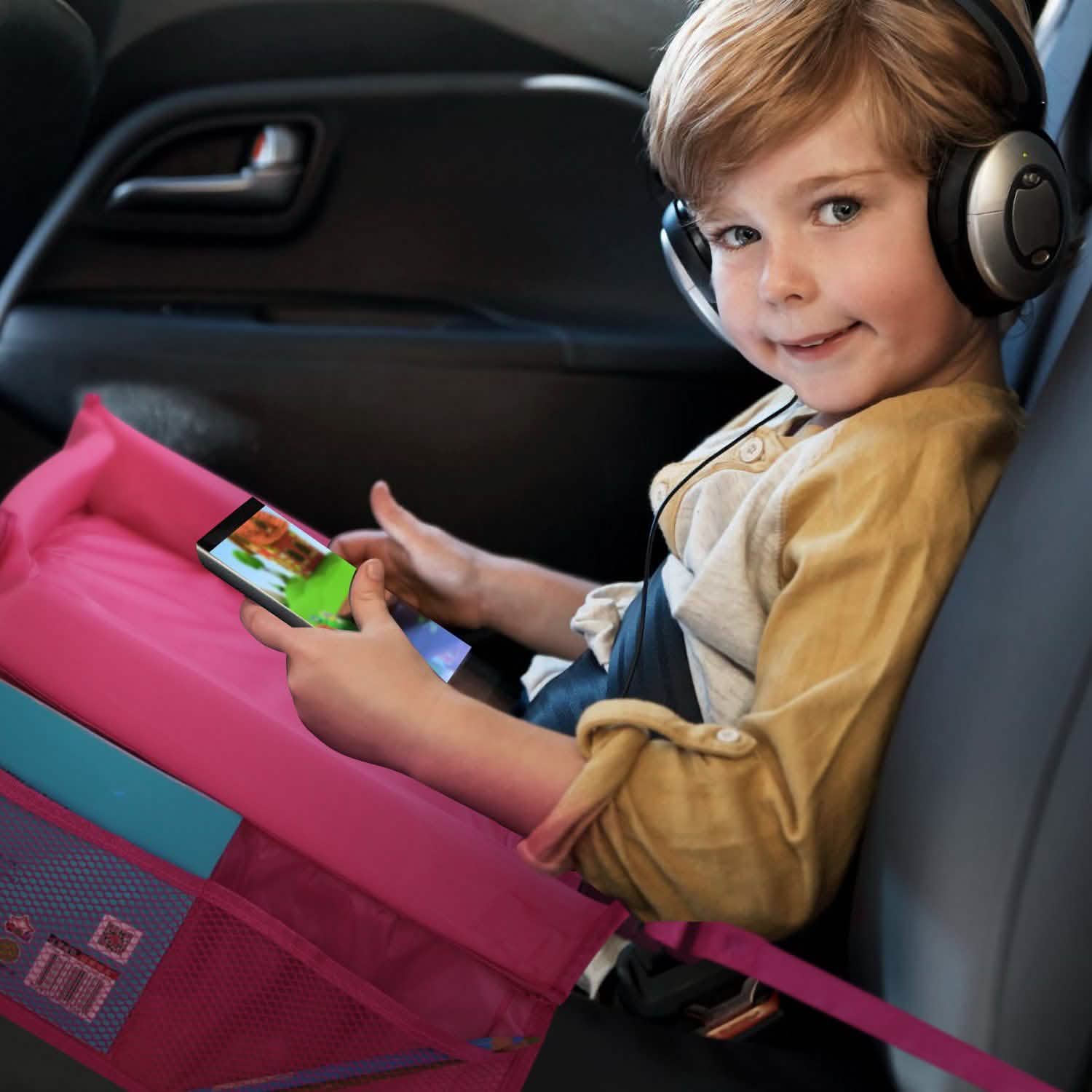 Plateau de voyage de sécurité pour enfants, étanche, pour siège auto