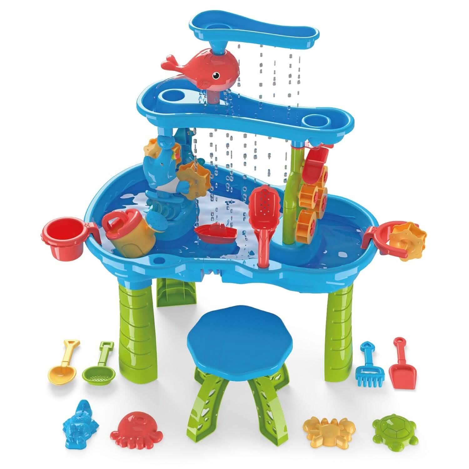 Table de jeu sable et eau pour enfants, 3-6 ans, exercice sensoriel, développement des liens amicaux