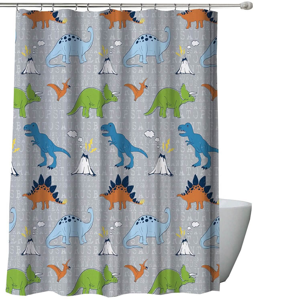 Kidz Mix Dinosaur Walk Shower Curtain