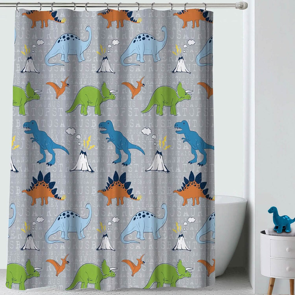 Kidz Mix Dinosaur Walk Shower Curtain