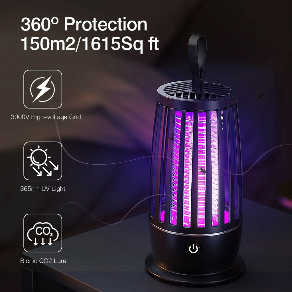 Lampe anti-moustiques avec piège à insectes et sangle veilleuse
