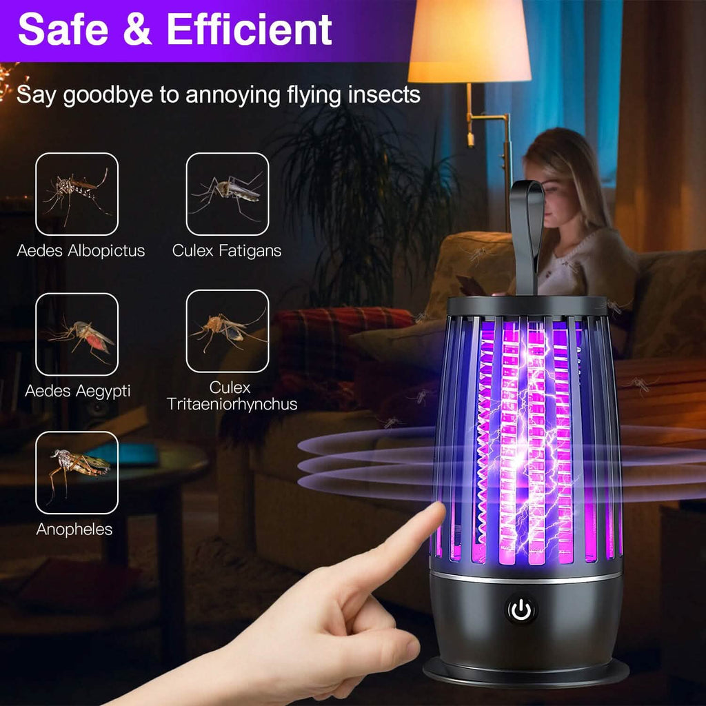 Lampe anti-moustiques avec piège à insectes et sangle veilleuse