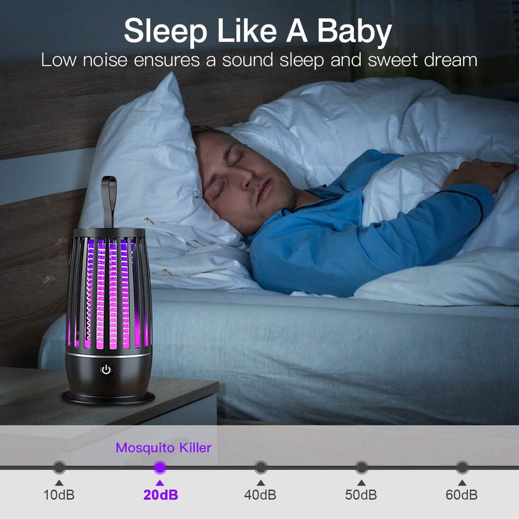 Lampe anti-moustiques avec piège à insectes et sangle veilleuse
