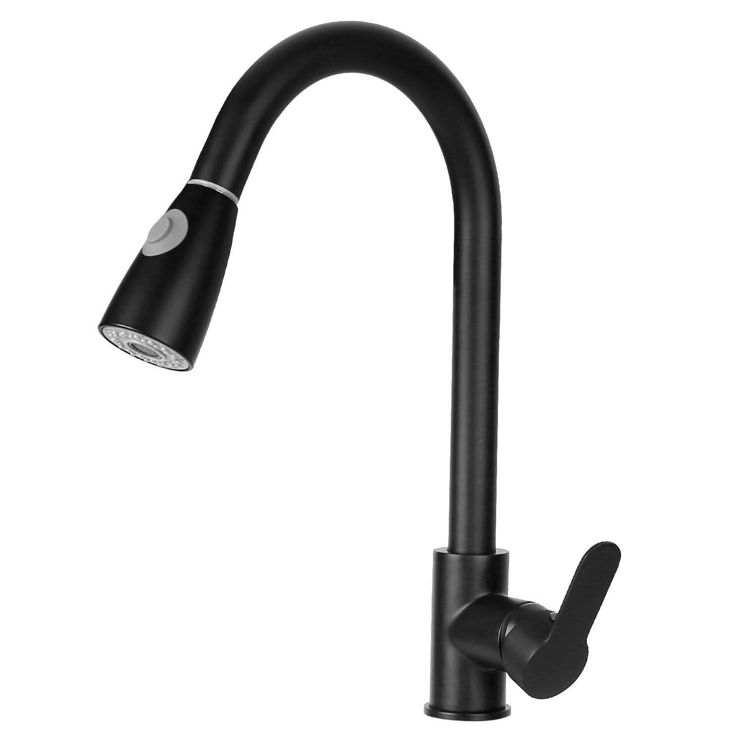 Robinet de cuisine monotrou avec commande eau chaude et froide