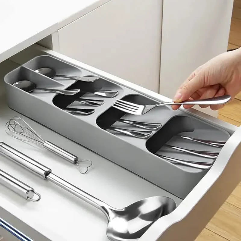 キッチン食器引き出し用スプーン収納ボックス