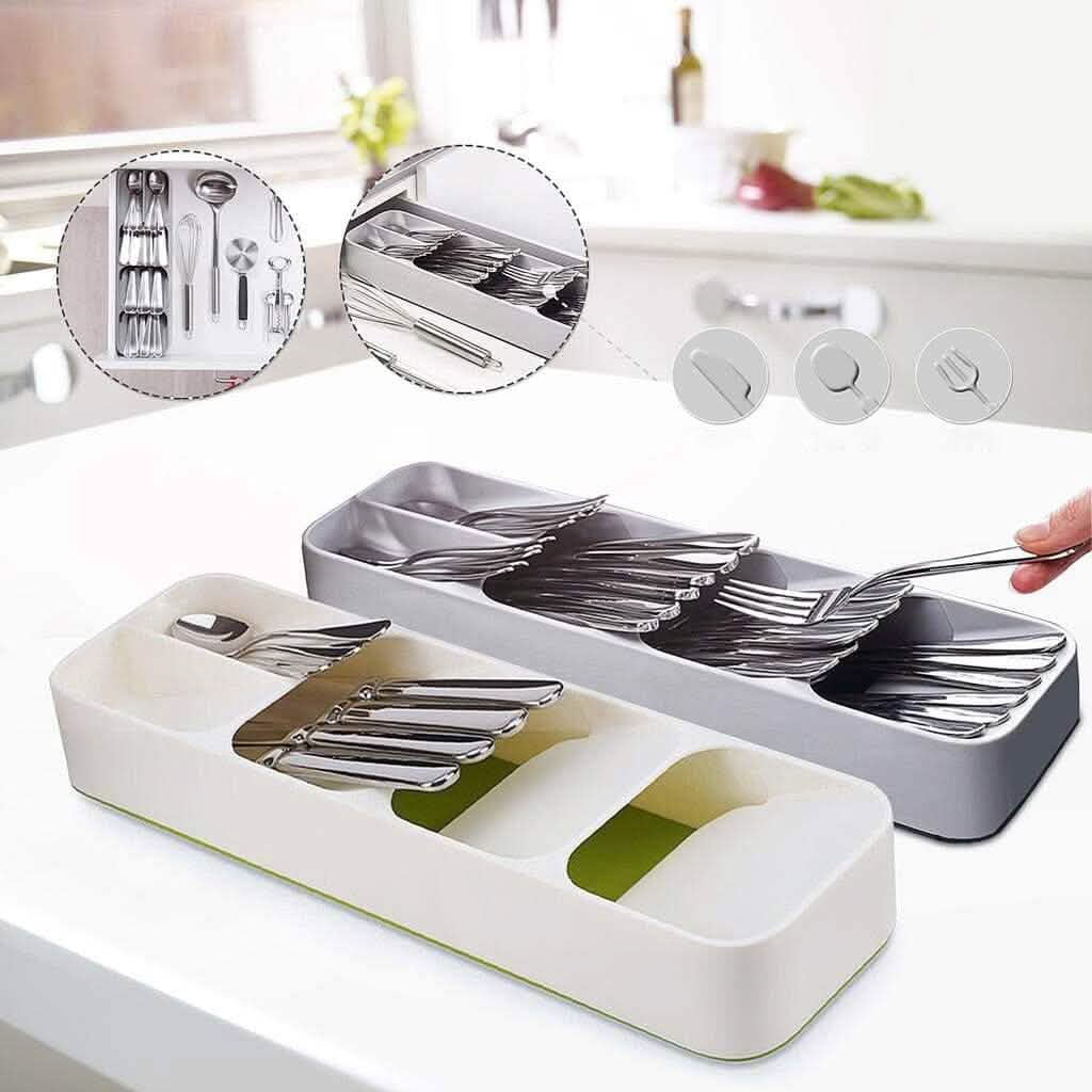 キッチン食器引き出し用スプーン収納ボックス