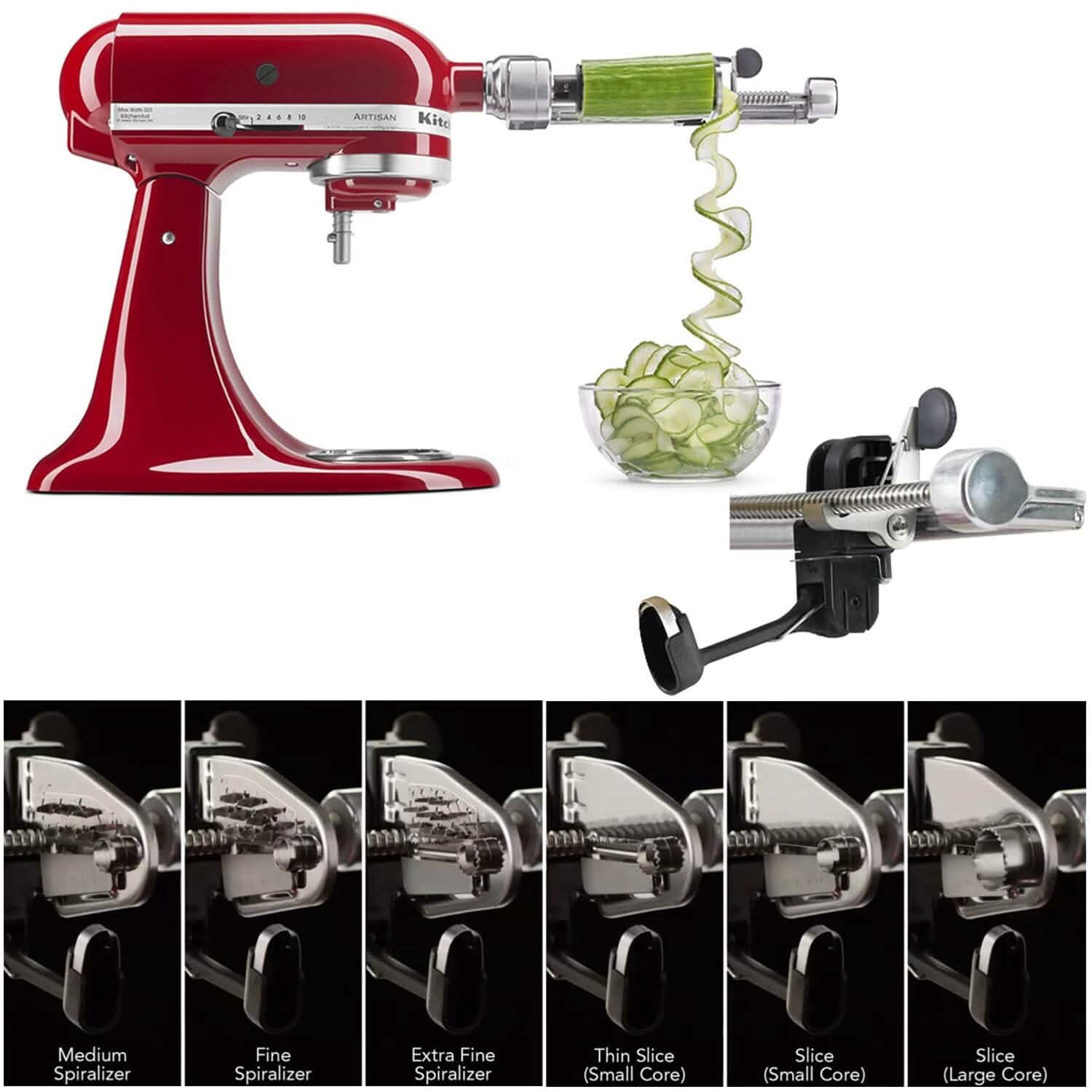KitchenAid 7 Blade Spiralizer Plus with Peel, Core and Slice