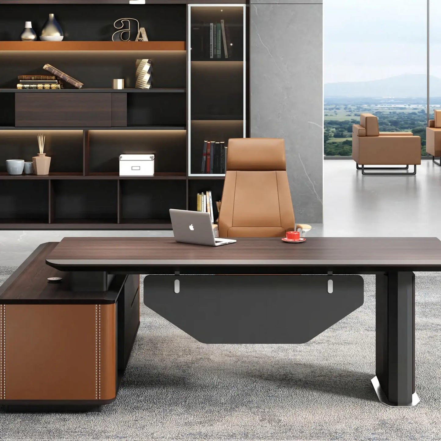 Kitley · Modern L-Shaped Executive Desk