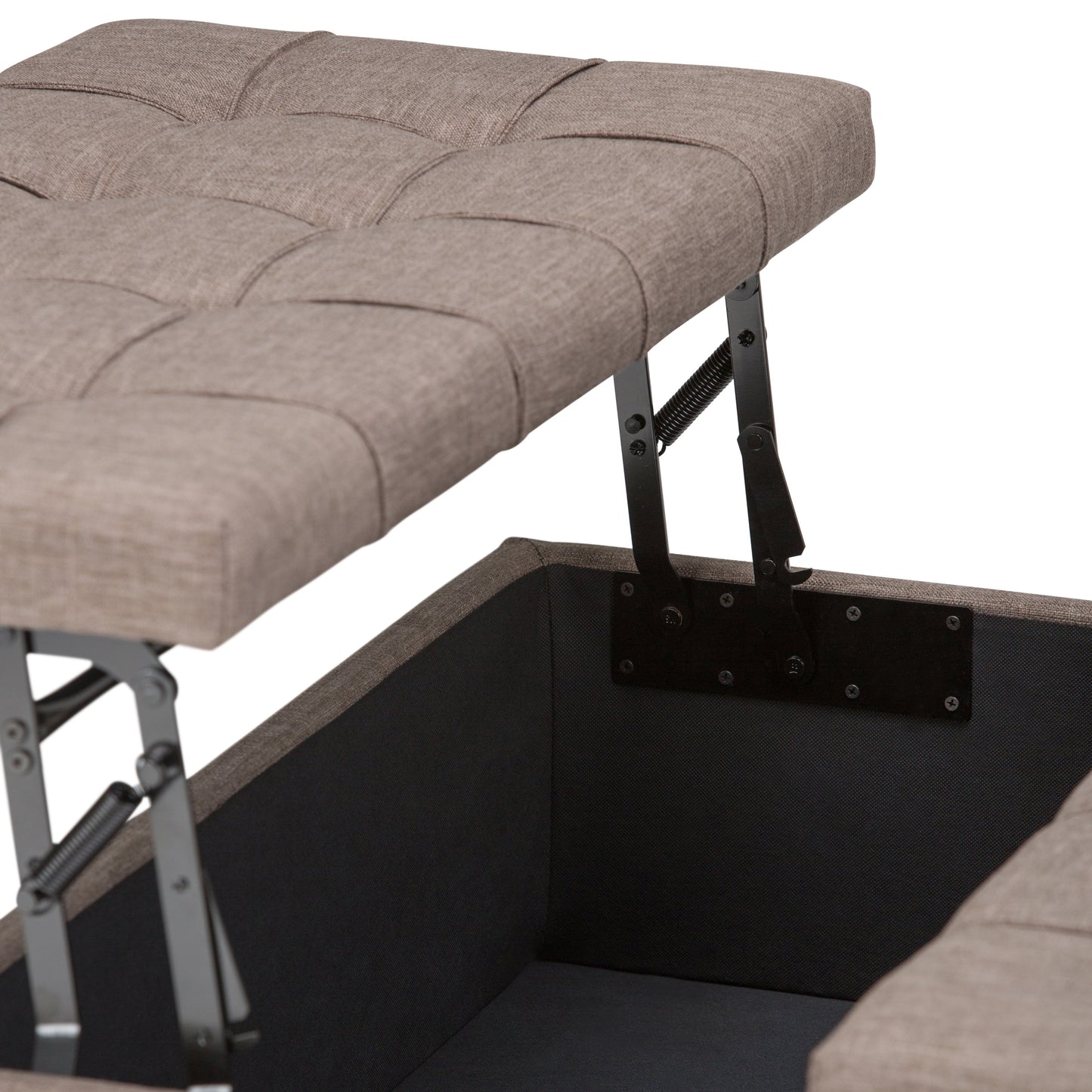 Harrison Coffee Table Storage Ottoman - Fawn